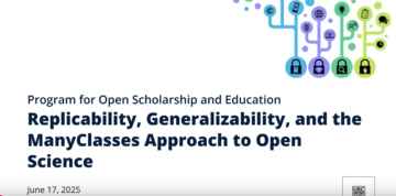 Open Research Recording: Replicability, Generalizability, and the ManyClasses Approach to Open Science